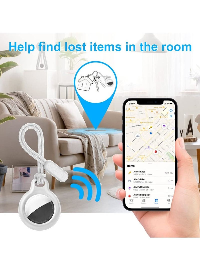 Y&D Holder Case for AirTags Waterproof Protective Ultra Light Anti-Scratch Protective Tracker AirTags with Keychain Wallet Luggage Pets (4 Pcs)  - Image 5