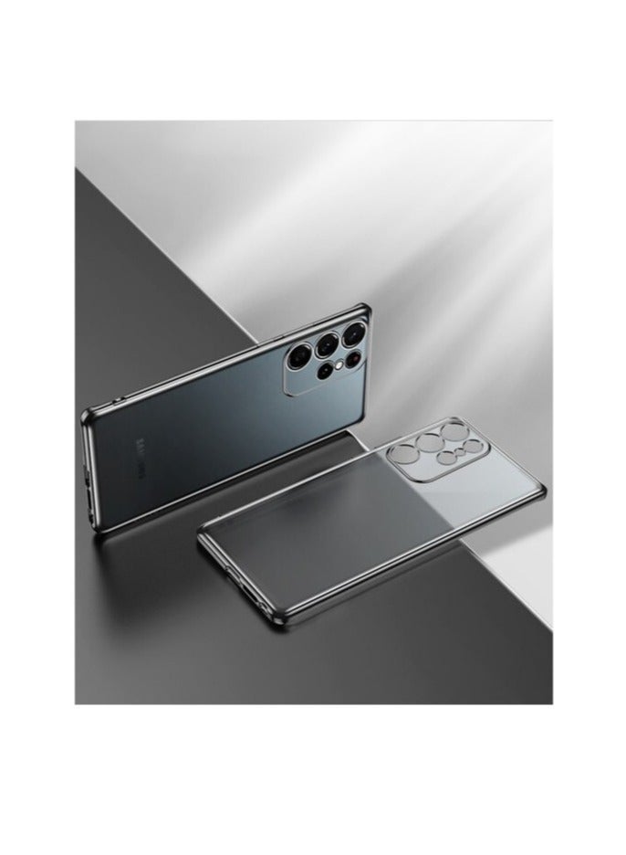 MUNTAQI Case Compatible with Samsung Galaxy S22 Ultra 5G, Crystal-Clear Shockproof Thin Silicone Case, - Image 1