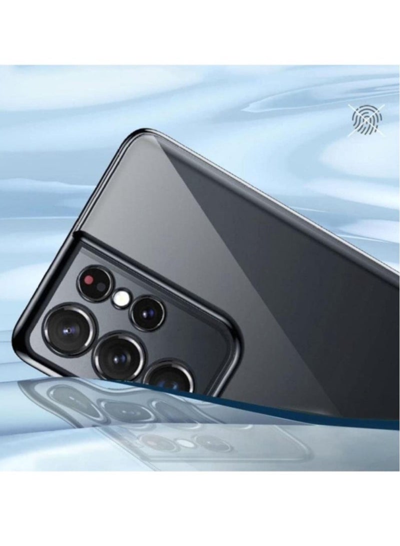 MUNTAQI Case Compatible with Samsung Galaxy S22 Ultra 5G, Crystal-Clear Shockproof Thin Silicone Case, - Image 3