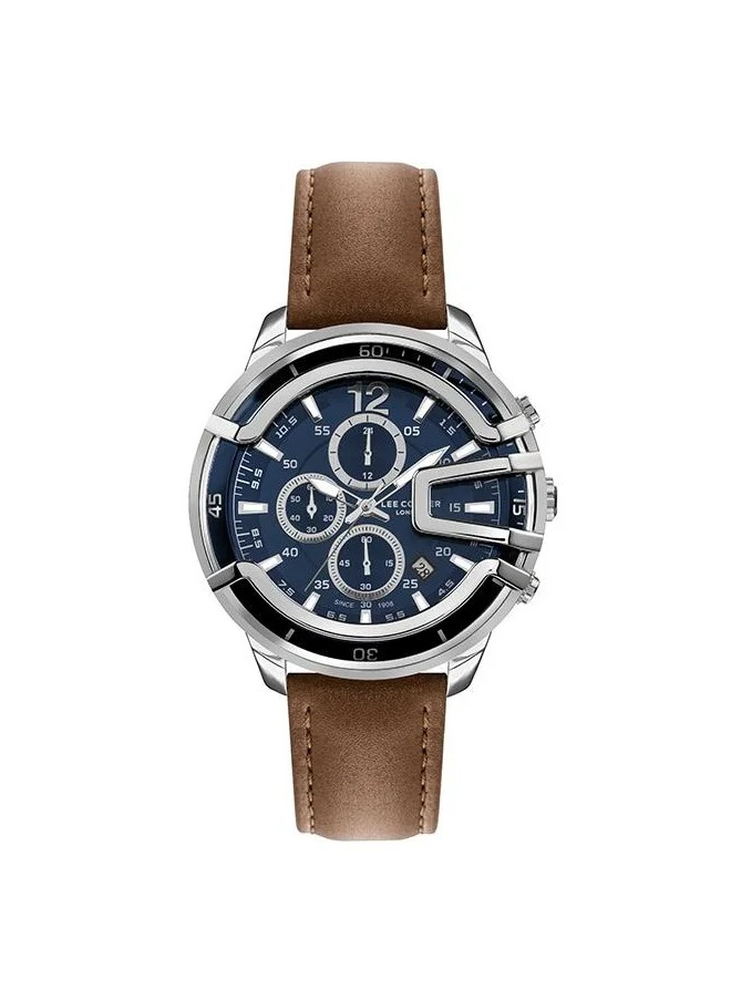 Lee Cooper Lee Cooper Men's Quartz Movement Watch, Multi Function Display and Leather Strap - LC07468.392, Brown