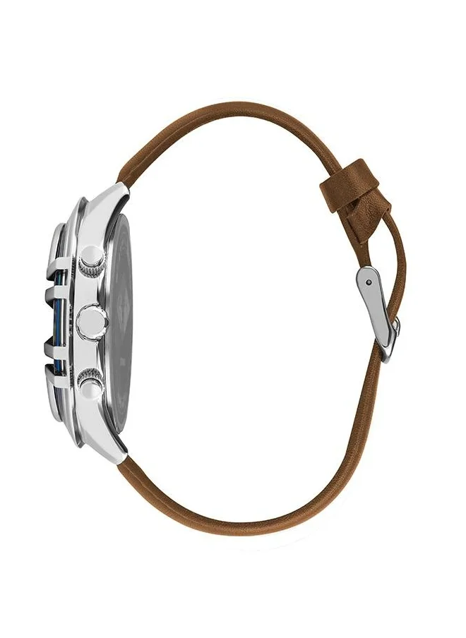 Lee Cooper Lee Cooper Men's Quartz Movement Watch, Multi Function Display and Leather Strap - LC07468.392, Brown