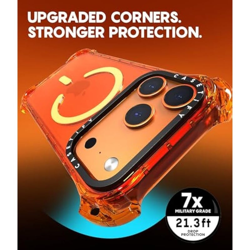 Casetify Bounce iPhone 17 Pro Max Case 【Shockproof/Compatible with Magsafe / 21.3 ft. 7X Military Grade Drop Protection】 - Luxe Garden Porcelain - Clear Black - Image 5