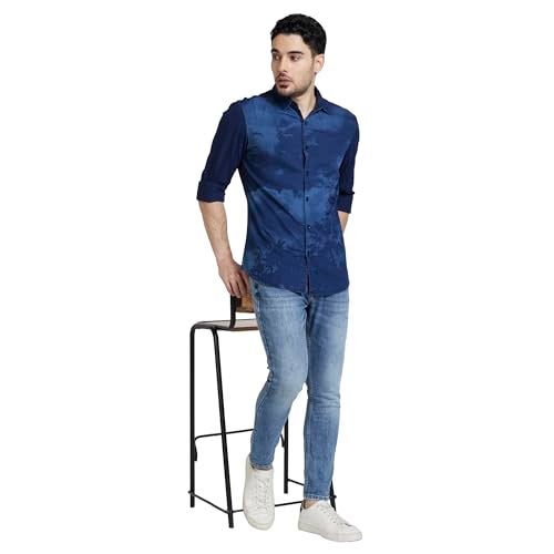 Spykar Men's Full Sleeves Denim Slim Fit Shirts - Image 5