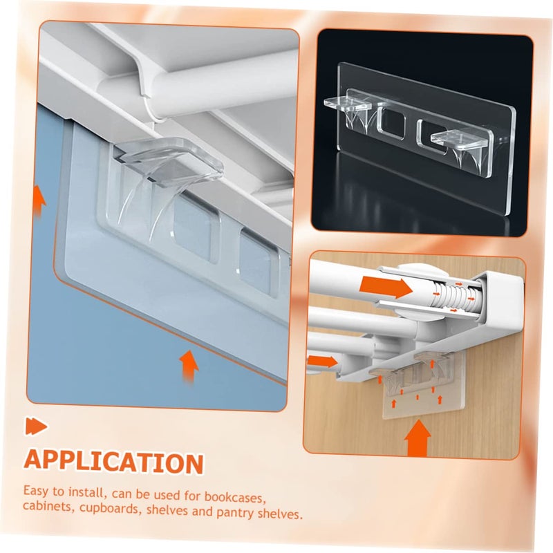 8 Pcs Self Adhesive Cabinet Shelf Pegs No Drill Support Sturdy Stable Design Easy Installation Home Organization - Image 5