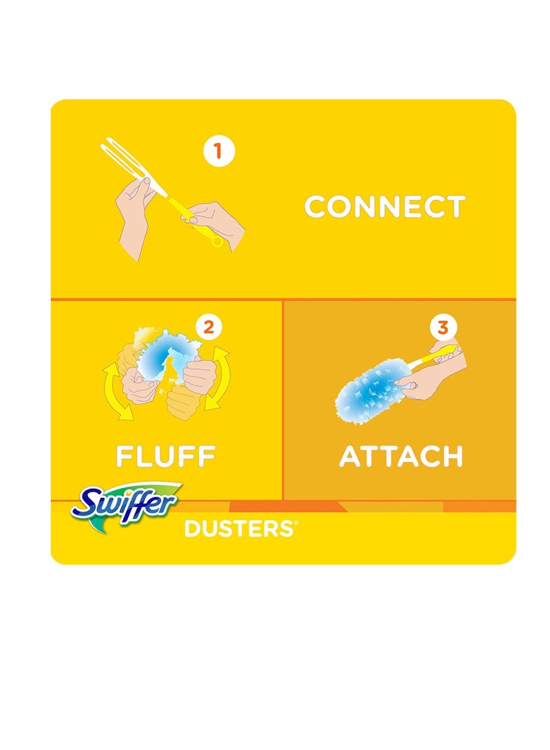 Swiffer 28-Piece Duster Refill With 1 Handle White Cleaning System  - Image 3
