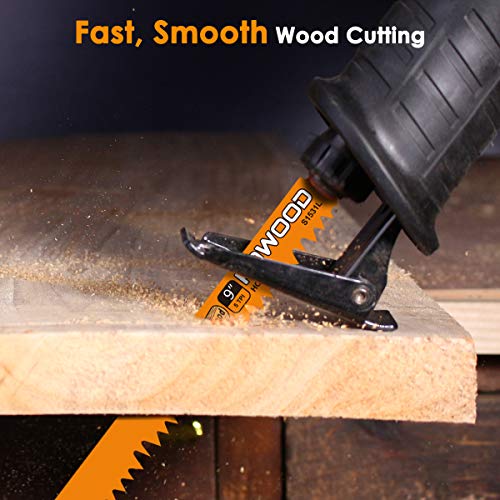KOWOOD 9-Inch Wood Pruning Saw Blades for Reciprocating/Sawzall Saws/Sabre Saws by KOWOOD - 5 Pcs Pack Wood Cutting Set - Image 3