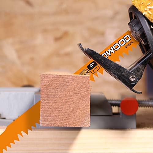 KOWOOD 9-Inch Wood Pruning Saw Blades for Reciprocating/Sawzall Saws/Sabre Saws by KOWOOD - 5 Pcs Pack Wood Cutting Set - Image 5