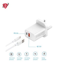 BGM 18W USB Fast Wall Charger Adapter Compatible with Apple iPhone 12/Pro/Max/Mini/SE/11/X XS, iPad Air/Pro, Galaxy S20/Note20/10, HUAWEI P40  - Image 2