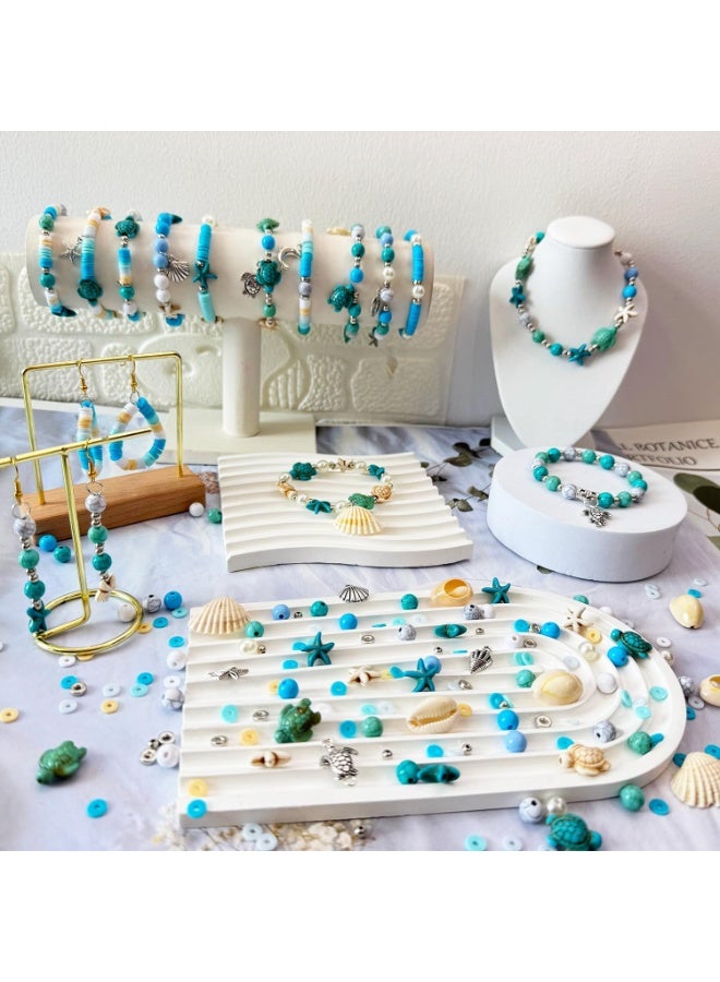 Capstro 1860PCS Ocean Clay Beads Set – Starfish, Turtle, Shell & Beach-Themed Polymer Beads for DIY Jewelry Making, Bracelets, Necklaces, Earrings & Crafts - Image 3