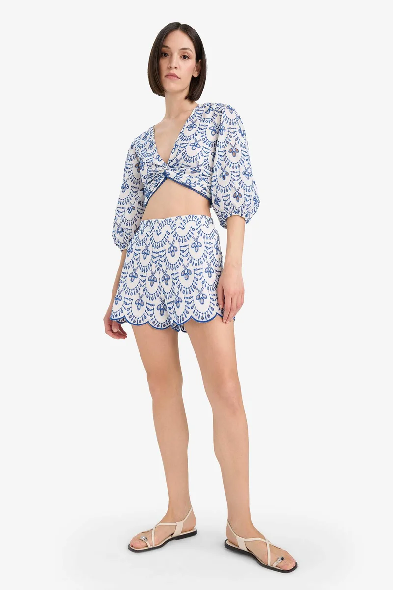 DeFacto Regular Fit Embroidered brode Beachwear