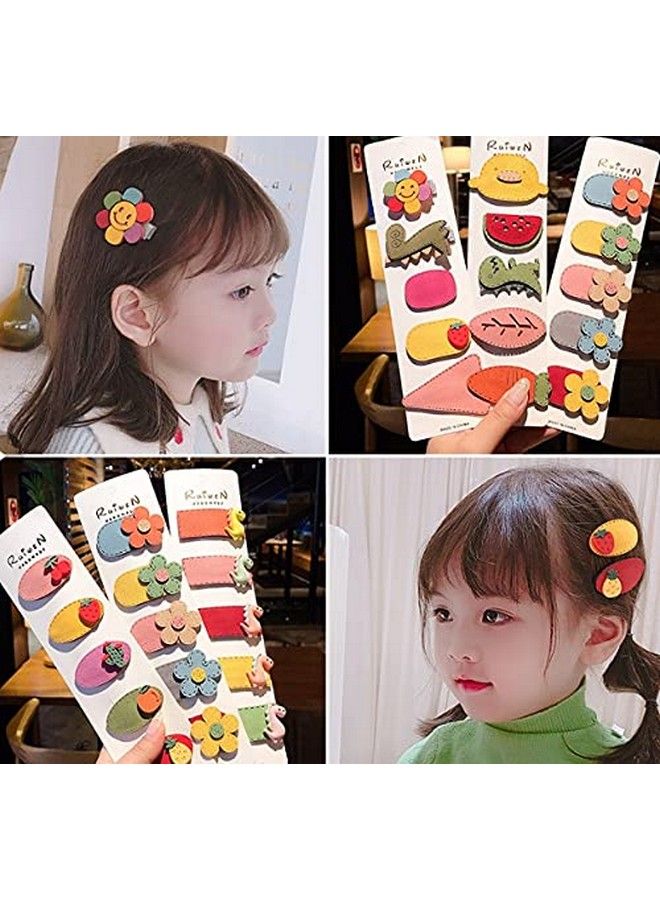 ANNACREATIONS Random Fancy Fruit Cartoon Animal Hair Clips For Girls Hair Pins Barrettes For Baby Girls Toddlers Kids Teens Hairpins Hair Accessories (Pack Of 12) - Image 3