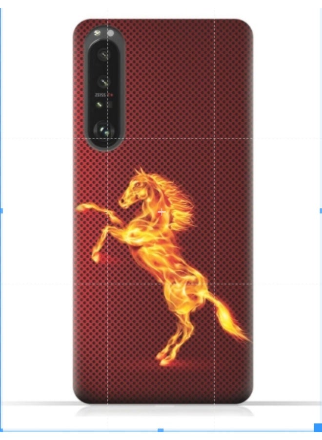 إيه إم سي ديزاين غطاء حماية بطبعة هاتف سوني اكسبيريا 1 III