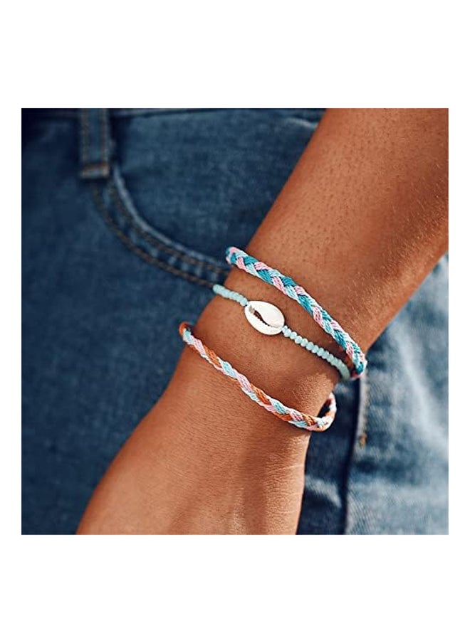Generic - Starain VSCO String Wave Bracelets   Boho Handmade Waterproof Adjustable Braided Beach Surfer Bracelets Set - Image 1