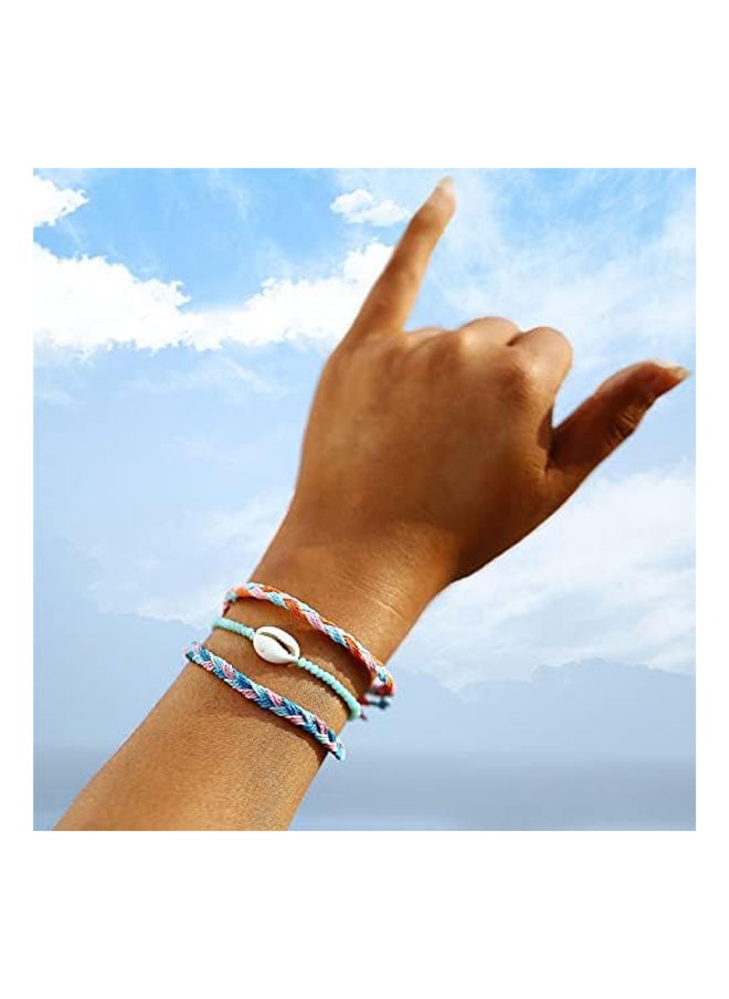 Generic - Starain VSCO String Wave Bracelets   Boho Handmade Waterproof Adjustable Braided Beach Surfer Bracelets Set - Image 1