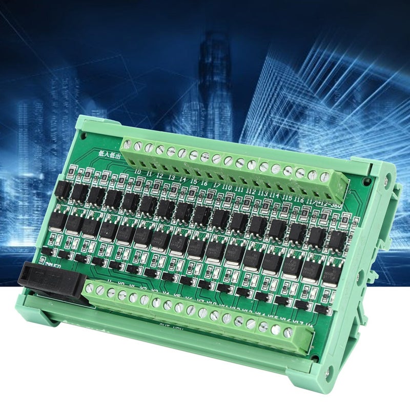 16-Channel Plc Amplifier Board Isolation Relay Board Input NPN Output NPN 12-36V DC - Image 1