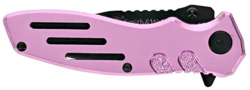 Smith & Wesson Extreme Ops Clip Point with Pocket Clip, Aluminum Handle, 3.1" Blade, Stainless Steel, for Tactical, Survival, and Everyday Carry - Image 4