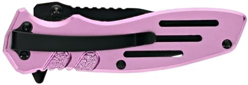 Smith & Wesson Extreme Ops Clip Point with Pocket Clip, Aluminum Handle, 3.1" Blade, Stainless Steel, for Tactical, Survival, and Everyday Carry - Image 3