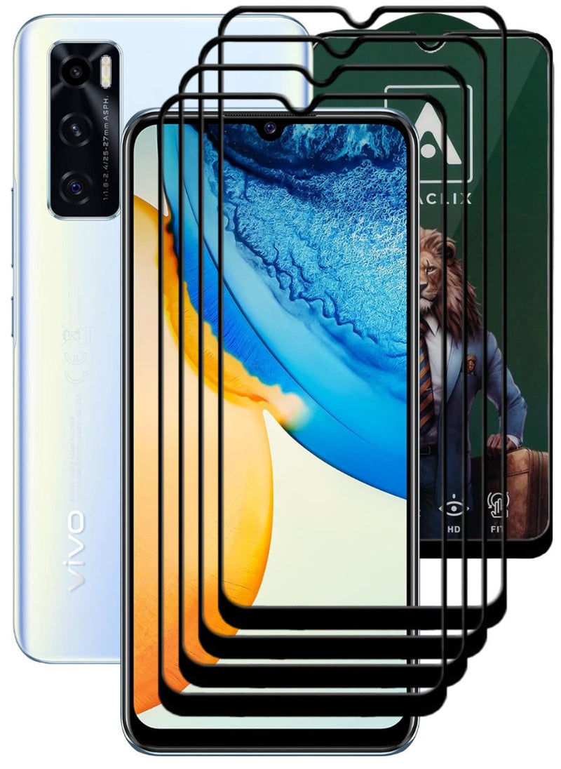 ACLIX 4 Pieces Antistatic ESD Dustproof Premium Quality High Definition Tempered Glass Screen Protector Designed For vivo Y70 - Image 1
