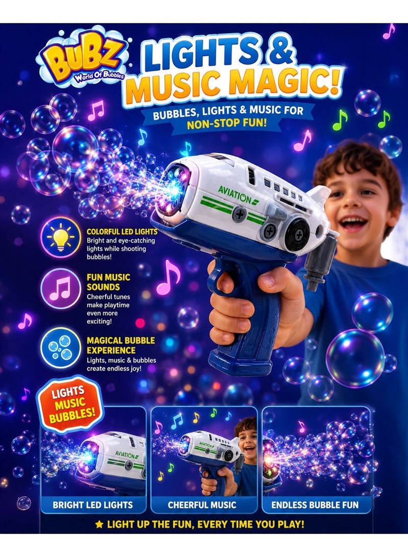 BUBZ DIY Electric Aircraft Bubble Gun Toy for Kids Automatic Bubble Blaster Airplane Bubble Shooter with Build & Play Disassembly Fun, Continuous Fast Bubble Output, Bubble Solution Bottles, Creative Educational Outdoor Summer Toy for Boys & Girls Age 3+ - Image 4