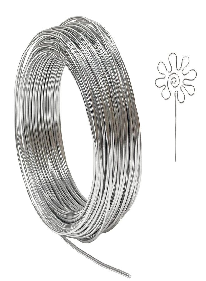 POWER HUB 20 Meters - 12 Gauge (2.6mm) - Aluminium Silver Art and Craft Wire for Jewellery Making - Decoration - Diy Projects - Stop Animation - Image 1