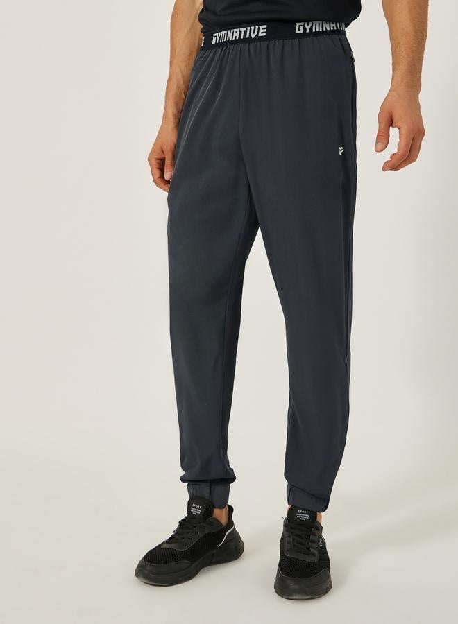 Styli Slim Fit Printed Waistband Training Trackpants  - Image 1