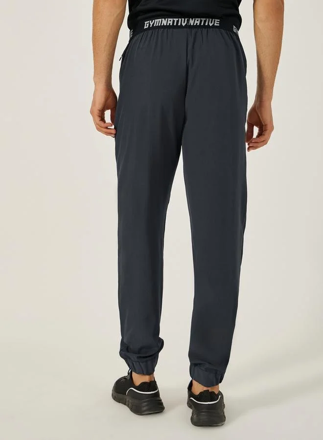 Styli Slim Fit Printed Waistband Training Trackpants