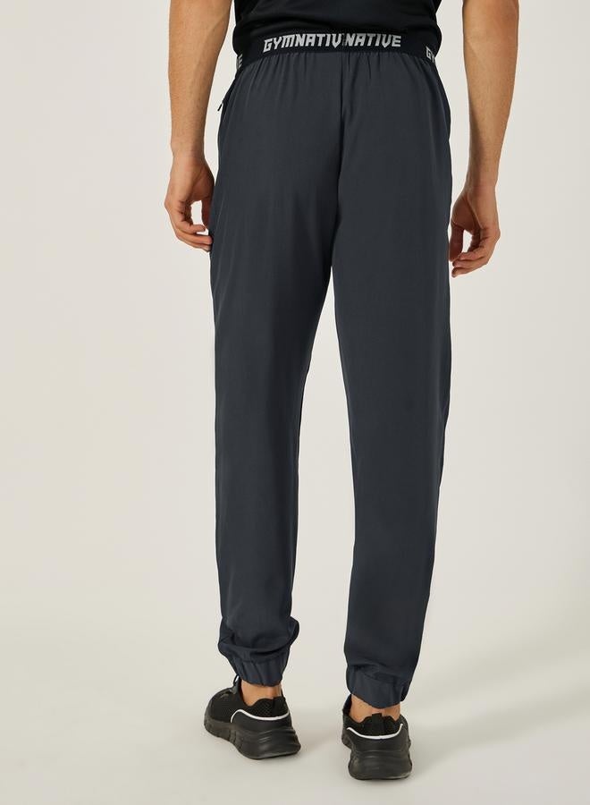 Styli Slim Fit Printed Waistband Training Trackpants  - Image 4