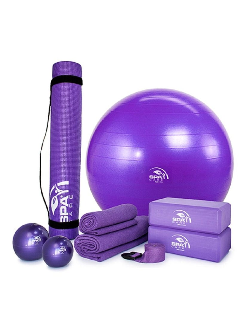 سبا كير سباكير مجموعة يوغا بنفسجية 1