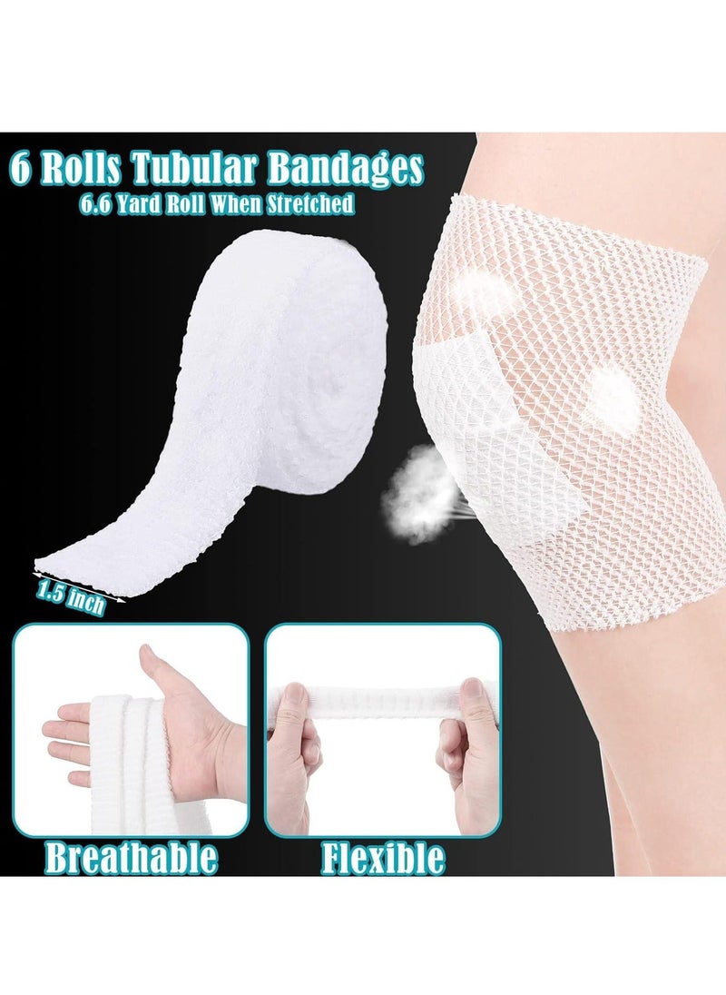 Y&D Net Tubular Bandage Fix Size 4 Elastic Dressing Retainer Wound Gauze Breathable for Hand Arm Leg or Foot  - Image 2