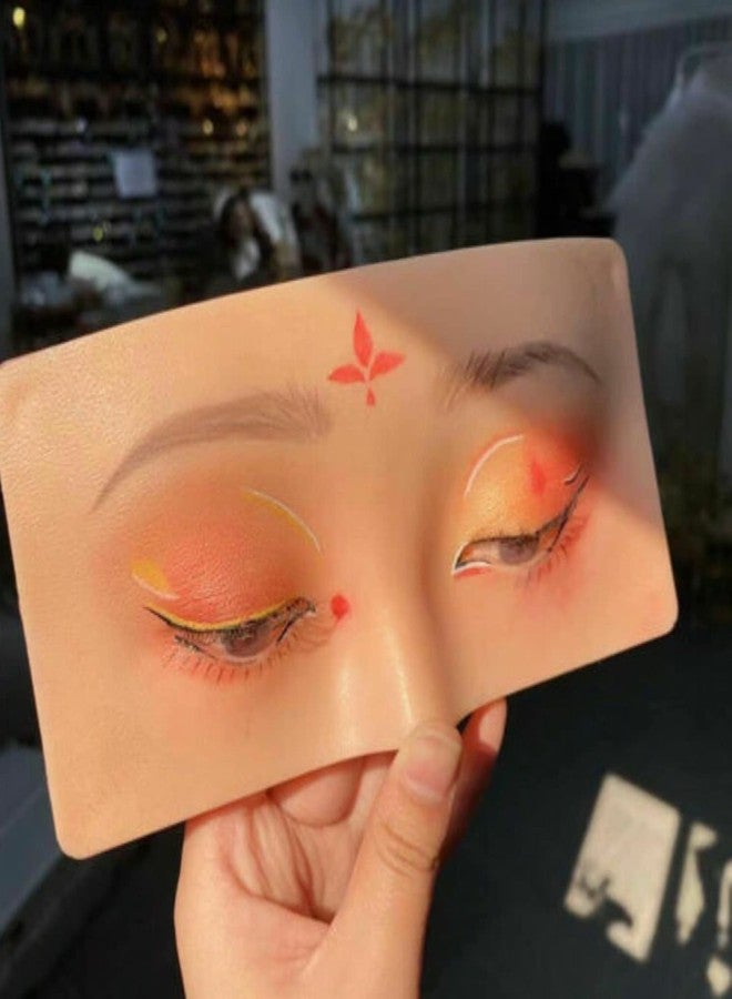 FEELHIGH Makeup Practice Face Board, Silicone Makeup Face - Practice Skin Board,for Makeup Practice Mask Skin Face Eye Makeup Practice for Beginner Makeup Artist The Perfect Makeup (SKIN, 1 - Pcs) - Image 3