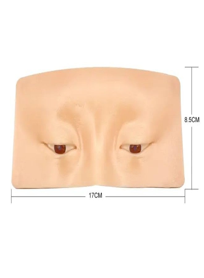 FEELHIGH Makeup Practice Face Board, Silicone Makeup Face - Practice Skin Board,for Makeup Practice Mask Skin Face Eye Makeup Practice for Beginner Makeup Artist The Perfect Makeup (SKIN, 1 - Pcs) - Image 2