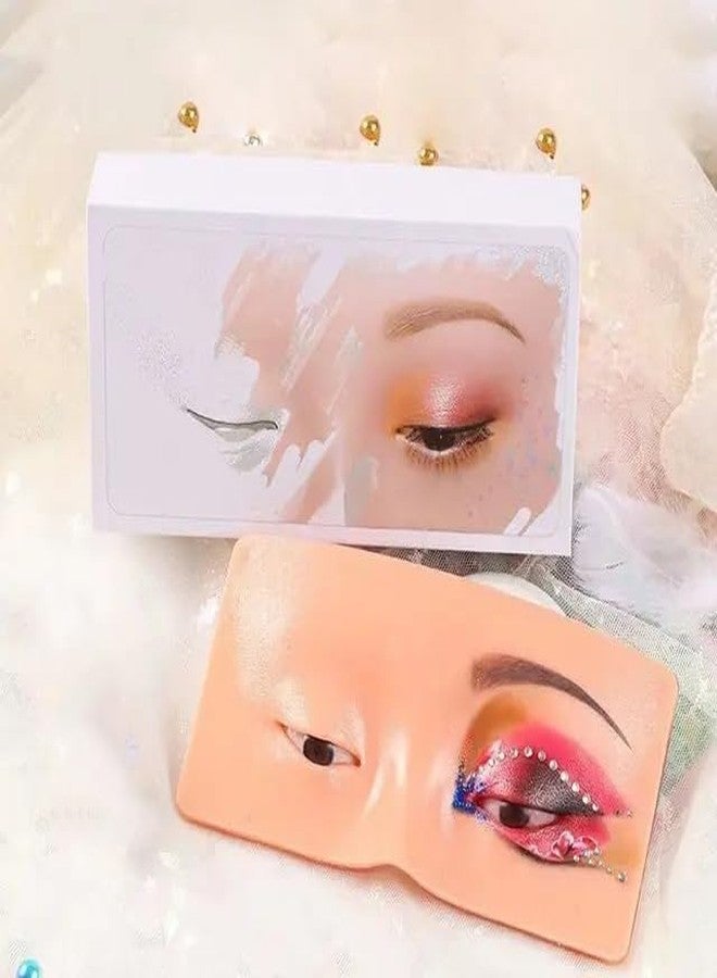 FEELHIGH Makeup Practice Face Board, Silicone Makeup Face - Practice Skin Board,for Makeup Practice Mask Skin Face Eye Makeup Practice for Beginner Makeup Artist The Perfect Makeup (SKIN, 1 - Pcs) - Image 1