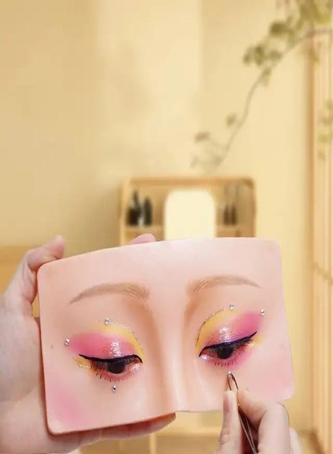 FEELHIGH Makeup Practice Face Board, Silicone Makeup Face - Practice Skin Board,for Makeup Practice Mask Skin Face Eye Makeup Practice for Beginner Makeup Artist The Perfect Makeup (SKIN, 1 - Pcs) - Image 5