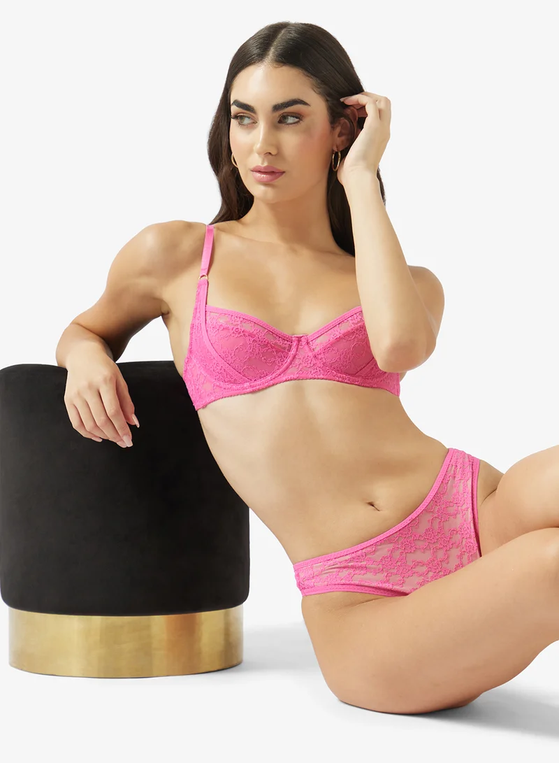 Ginger 2PC Lace Wired Bra & Brief Set