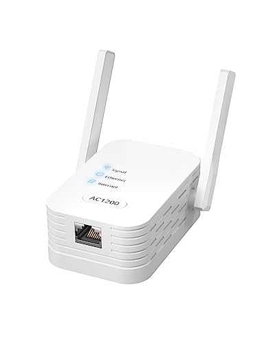 ioGiant AC1200Mbps Universal WiFi to Ethernet Adapter, Support Extended WiFi Disabling Functionality, 2.4G/5G Wireless Bridge w/ RJ45 Port for Printer, Smart TV, Blu-Ray Player, PlayStation, DVR, etc. - Image 1