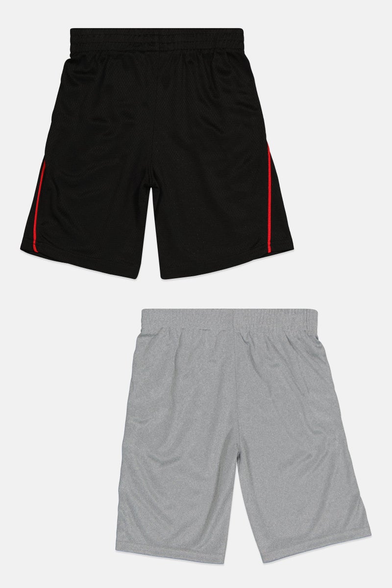 PUMA شورت تدريب للأطفال الأولاد 2 قطعة بشعار العلامة التجارية، متعدد الألوان - Image 3