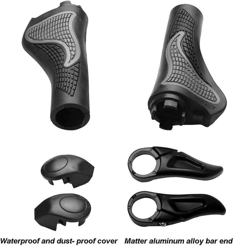 Eyech One Pair Bicycle OX Horn Handlebar Grips AntiSlip Silicon Ergonomic Bike Handlebar Grips for MTB Mountain Road Bike - Image 4