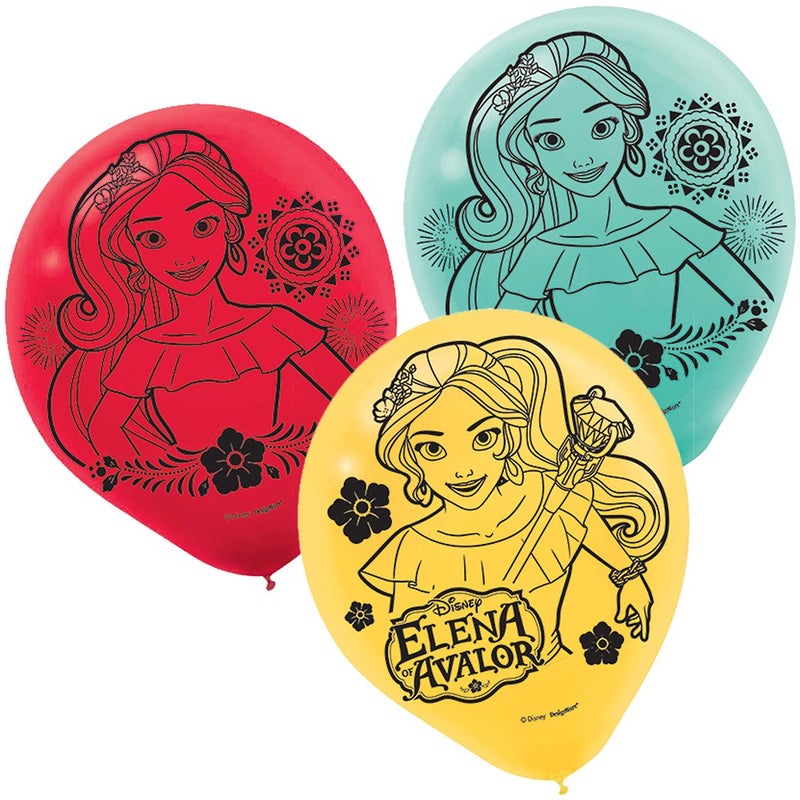 Amscan Latex Balloons | Disney Elena of Avalor Collection | Party Accessory - Image 1