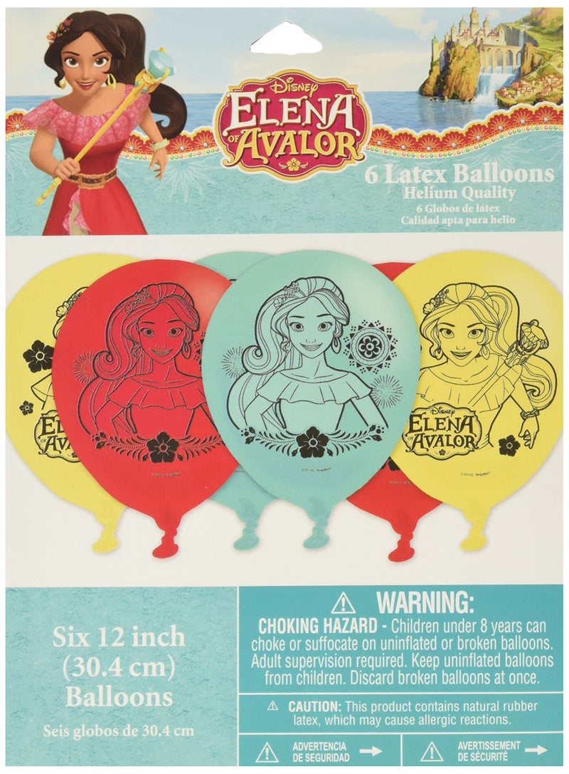 Amscan Latex Balloons | Disney Elena of Avalor Collection | Party Accessory - Image 2