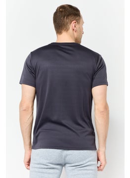 RBX Men Sportswear Fit Short Sleeves Training T-Shirt, Dark Grey  - Image 2