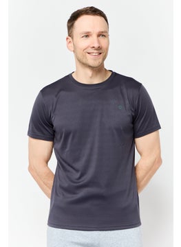 RBX Men Sportswear Fit Short Sleeves Training T-Shirt, Dark Grey  - Image 1