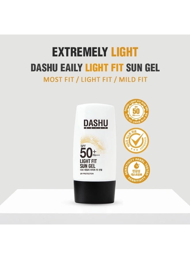 DASHU Daily Light Fit Sun Gel SPF50+ PA++++, 50ml - Image 3