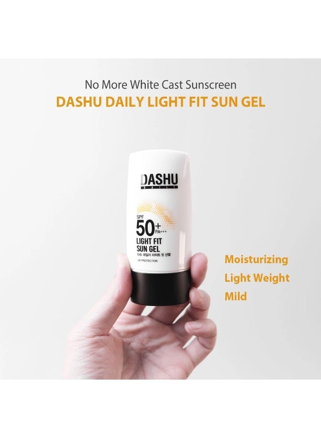 DASHU Daily Light Fit Sun Gel SPF50+ PA++++, 50ml - Image 2