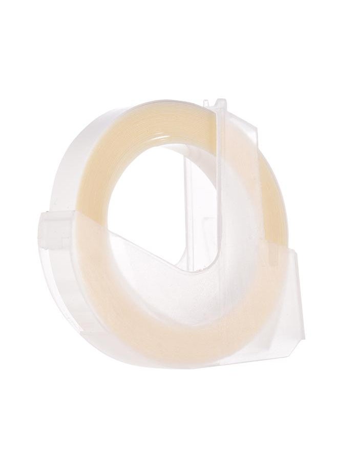 Thoraya - 3D Plastic Embossing Label Tape Refill for DYMO 12965 1610 Label Maker with 3/8 Inch * 9.8 feet, 1 Roll Transparent - Image 1