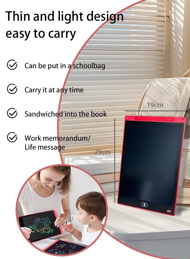 12″ LCD Writing Tablet – Colorful, Pressure‑Sensitive Erasable Drawing Pad with Lock & One‑Tap Erase Button – Ideal for Kids, Students & Office Use - Image 5