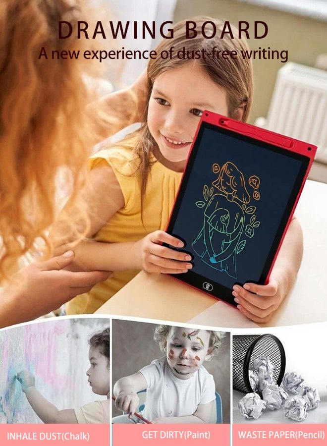 12″ LCD Writing Tablet – Colorful, Pressure‑Sensitive Erasable Drawing Pad with Lock & One‑Tap Erase Button – Ideal for Kids, Students & Office Use - Image 2