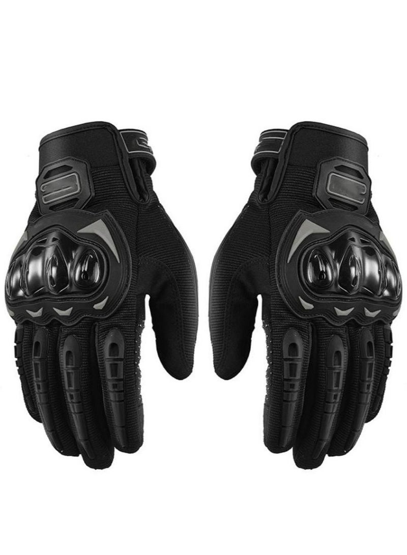 Oasisgalore Touch Screen Motorcycle Gloves Full Finger Gloves Hard Knuckle Motorbike Gloves for Men Women Riding