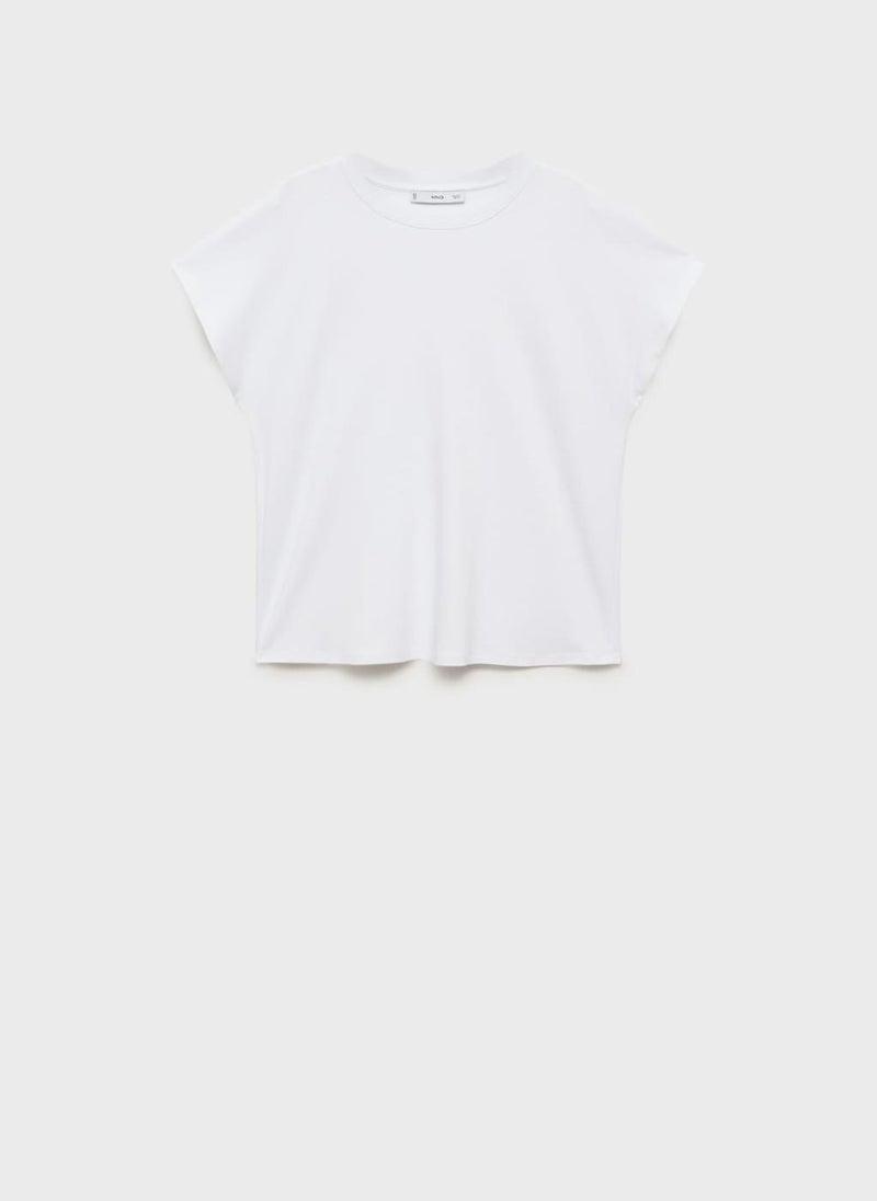 MANGO - Casual Crew Neck T-Shirt - Image 1