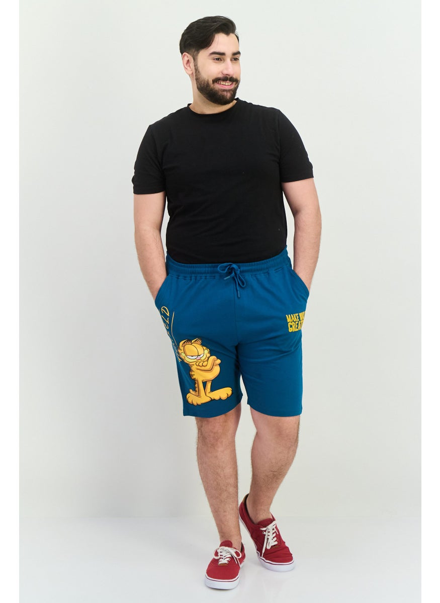 nickelodeon Men Graphic Basic Shorts, Teal Combo  - Image 4