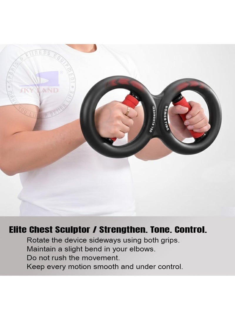 Sky Land Wrist Strengthener 15KG EM-9271-15 Rotating Resistance Forearm Trainer Grip Strength Tool Wrist Exerciser for Hand Arm Muscle Workout Home Gym Fitness Equipment - Image 4